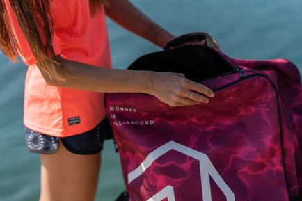 Aqua Marina Advanced Luggage Bag with Rolling Wheel - 90l 2022- Raspberry