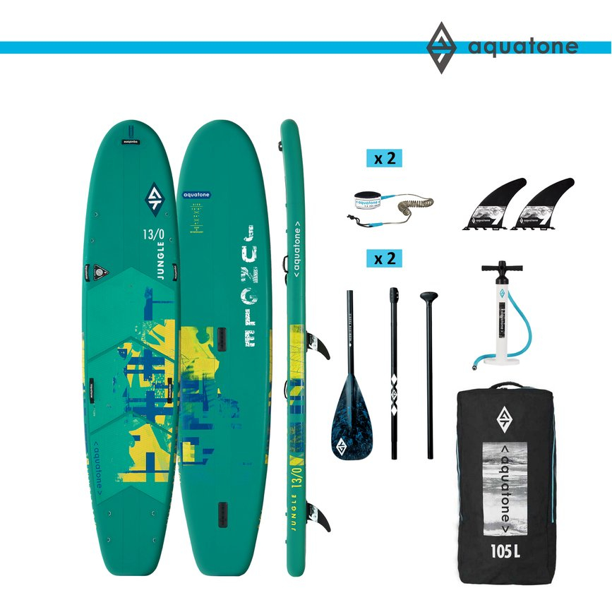 Deska pompowana SUP Aquatone JUNGLE 13'0" rodzinna